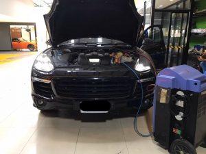 ซ่อมแอร์รถยนต์ PorscheHybrid