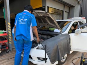 ซ่อมแอร์รถยนต์HondaCivic