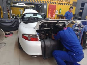 ซ่อมแอร์รถยนต์ Porsche